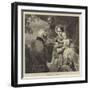 The 1 May 1851, the Duke of Wellington and His Godson Prince Arthur-null-Framed Giclee Print