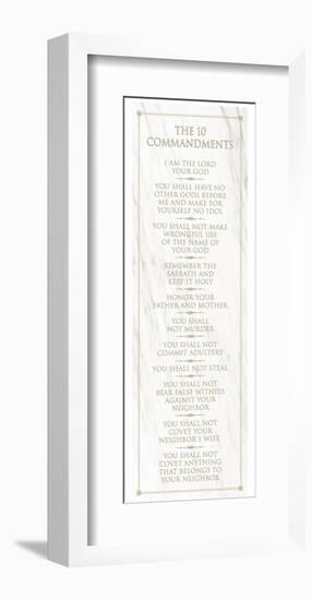 The 10 Commandments (white)-null-Framed Art Print