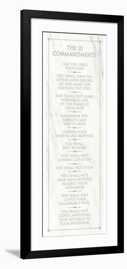 The 10 Commandments (white)-null-Framed Art Print