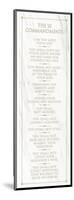 The 10 Commandments (white)-null-Mounted Art Print