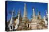 The 1045 Stupas of Shwe Inn Thein Temple-Tuul-Stretched Canvas