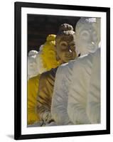 The 106 Pieces of Cemented Buddha Statue at Wat Pangbua, Thailand-Alain Evrard-Framed Photographic Print