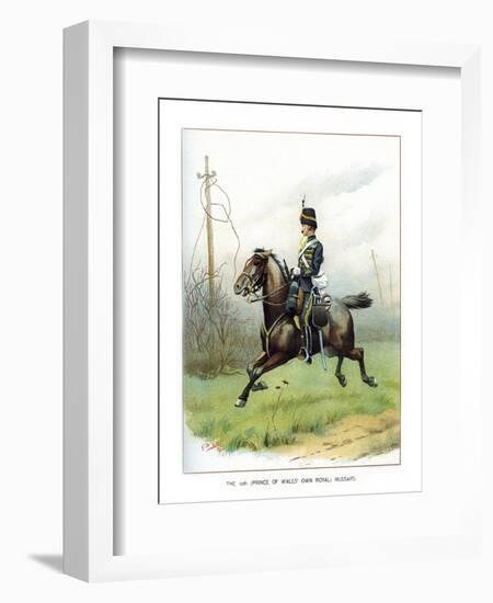 The 10th (Prince of Wales' Own Roya) Hussars, C1890-Geoffrey Douglas Giles-Framed Giclee Print