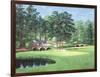 The 11th At Augusta-White Dogwood-Bernard Willington-Framed Art Print