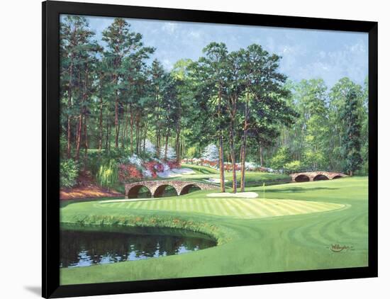 The 11th At Augusta-White Dogwood-Bernard Willington-Framed Art Print