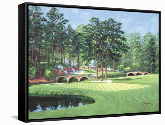 The 11th At Augusta-White Dogwood-Bernard Willington-Framed Stretched Canvas