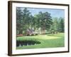 The 11th At Augusta-White Dogwood-Bernard Willington-Framed Art Print