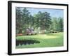 The 11th At Augusta-White Dogwood-Bernard Willington-Framed Art Print