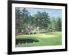 The 11th At Augusta-White Dogwood-Bernard Willington-Framed Art Print