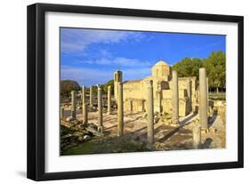 The 12th century stone Church of Agia Kyriaki, Pathos, Cyprus, Eastern Mediterranean Sea, Europe-Neil Farrin-Framed Photographic Print