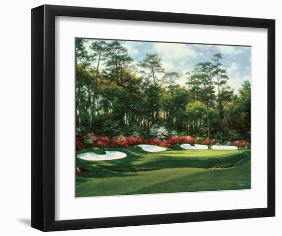 The 13th At Augusta-Larry Dyke-Framed Art Print