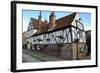 The 13th Century Half-Timbered Red Lion Public House-Peter Richardson-Framed Photographic Print
