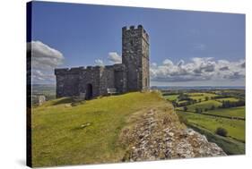 The 13th century St. Michael's Church, on the summit of Brent Tor, England-Nigel Hicks-Stretched Canvas