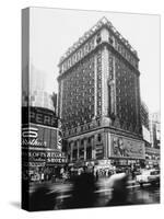 The 14-Story Hotel Claridge Towers Over the East Side of Broadway at 44th Street-null-Stretched Canvas