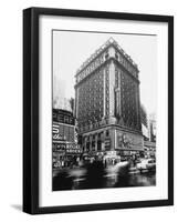 The 14-Story Hotel Claridge Towers Over the East Side of Broadway at 44th Street-null-Framed Photographic Print