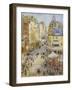 The 14Th July in Paris, Rue De Clignancourt, 1925 (Oil on Canvas)-Gustave Loiseau-Framed Giclee Print