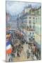 The 14th July, Rue Daunou-Childe Hassam-Mounted Art Print