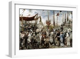 The 14th of July 1880, Late19Th/Early 20th Century-Alfred Roll-Framed Giclee Print