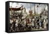 The 14th of July 1880, Late19Th/Early 20th Century-Alfred Roll-Framed Stretched Canvas