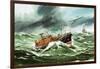 The 15 Metre Rnli Oakley Lifeoat on Its Way to a Ship in Difficulty-Wilf Hardy-Framed Giclee Print
