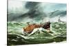 The 15 Metre Rnli Oakley Lifeoat on Its Way to a Ship in Difficulty-Wilf Hardy-Stretched Canvas