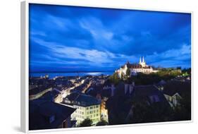 The 15th Century Chateau and Cathedral, Neuchatel, Switzerland, Europe-Christian Kober-Framed Photographic Print