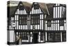 The 15th Century Half-Timbered Black Swan Public House-Peter Richardson-Stretched Canvas