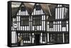 The 15th Century Half-Timbered Black Swan Public House-Peter Richardson-Framed Stretched Canvas