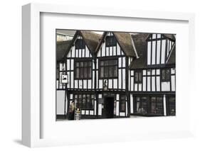 The 15th Century Half-Timbered Black Swan Public House-Peter Richardson-Framed Photographic Print