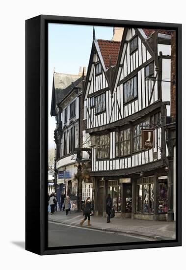 The 15th Century Half-Timbered House of Sir Thomas Herbert Bart-Peter Richardson-Framed Stretched Canvas