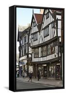 The 15th Century Half-Timbered House of Sir Thomas Herbert Bart-Peter Richardson-Framed Stretched Canvas
