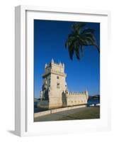 The 16th Century Belem Tower (Torre De Belem), Designed by Francisco Arruda, Lisbon, Portugal-Alain Evrard-Framed Photographic Print
