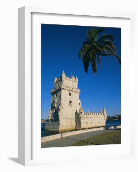 The 16th Century Belem Tower (Torre De Belem), Designed by Francisco Arruda, Lisbon, Portugal-Alain Evrard-Framed Photographic Print