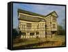 The 16th Century Black and White Gabled House, Little Moreton Hall, Cheshire, England, UK-Jonathan Hodson-Framed Stretched Canvas