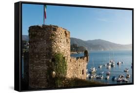 The 16th Century Castle, Santa Margherita Ligure, Genova (Genoa), Liguria, Italy, Europe-Carlo Morucchio-Framed Stretched Canvas