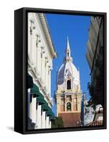 The 16Th Century Cathedral, Old Town, UNESCO World Heritage Site, Cartagena, Colombia-Christian Kober-Framed Stretched Canvas