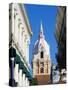 The 16Th Century Cathedral, Old Town, UNESCO World Heritage Site, Cartagena, Colombia-Christian Kober-Stretched Canvas