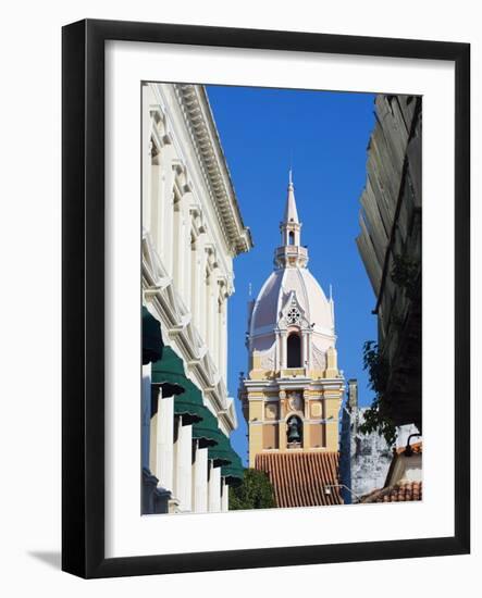 The 16Th Century Cathedral, Old Town, UNESCO World Heritage Site, Cartagena, Colombia-Christian Kober-Framed Photographic Print