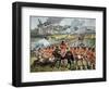 The 16th Regiment of Foot at Blenheim, 13th August 1704, c.1900-Richard Simkin-Framed Giclee Print