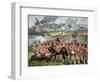 The 16th Regiment of Foot at Blenheim, 13th August 1704, c.1900-Richard Simkin-Framed Giclee Print