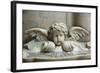 The 17th Century Holy Water Font, St. Germain l'Auxerrois Church, Paris, France, Europe-Godong-Framed Photographic Print