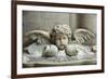 The 17th Century Holy Water Font, St. Germain l'Auxerrois Church, Paris, France, Europe-Godong-Framed Photographic Print