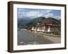 The 17th Century Punakha Dzong (The Palace of Great Happiness), Second Oldest and Second Largest Dz-Nigel Pavitt-Framed Photographic Print
