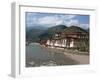 The 17th Century Punakha Dzong (The Palace of Great Happiness), Second Oldest and Second Largest Dz-Nigel Pavitt-Framed Photographic Print