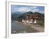 The 17th Century Punakha Dzong (The Palace of Great Happiness), Second Oldest and Second Largest Dz-Nigel Pavitt-Framed Photographic Print