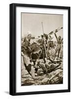The 17th Lancers Pursuing the Zulus after Ulundi, July 4th 1879-Ambrose de Walton-Framed Giclee Print