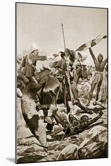 The 17th Lancers Pursuing the Zulus after Ulundi, July 4th 1879-Ambrose de Walton-Mounted Giclee Print