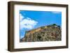 The 18th century Palamidi Fortress citadel with a bastion on the hill, Nafplion, Peloponnese-bestravelvideo-Framed Photographic Print