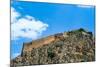 The 18th century Palamidi Fortress citadel with a bastion on the hill, Nafplion, Peloponnese-bestravelvideo-Mounted Photographic Print