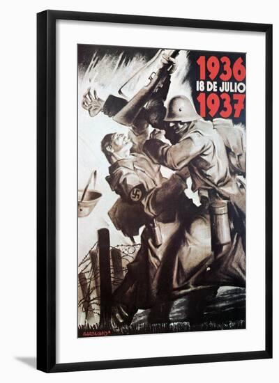 The 18th of July 1936-1937-Bardasano-Framed Art Print